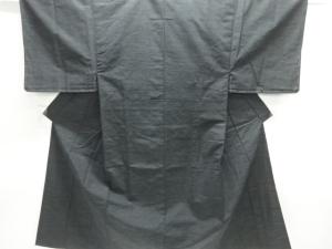 未使用品　紬地単衣男物着物アンサンブル